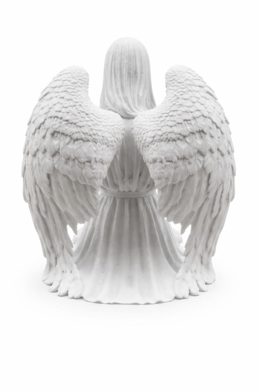 Guardian of Peace Angel Statue, Gothic Meditation Sculpture, Fantasy Spiritual Decor