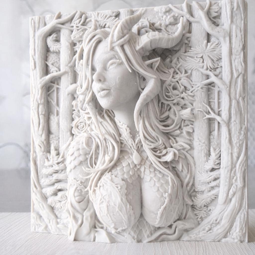 Forest Goddess Sculpture, Mythical Woman Figure, Nature Spirit Statue