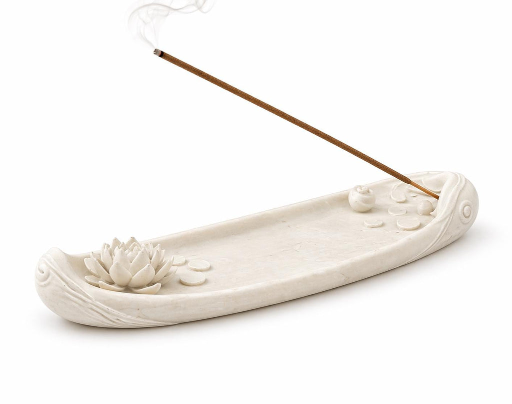 Minimalist Lotus Incense Holder, Zen Decor