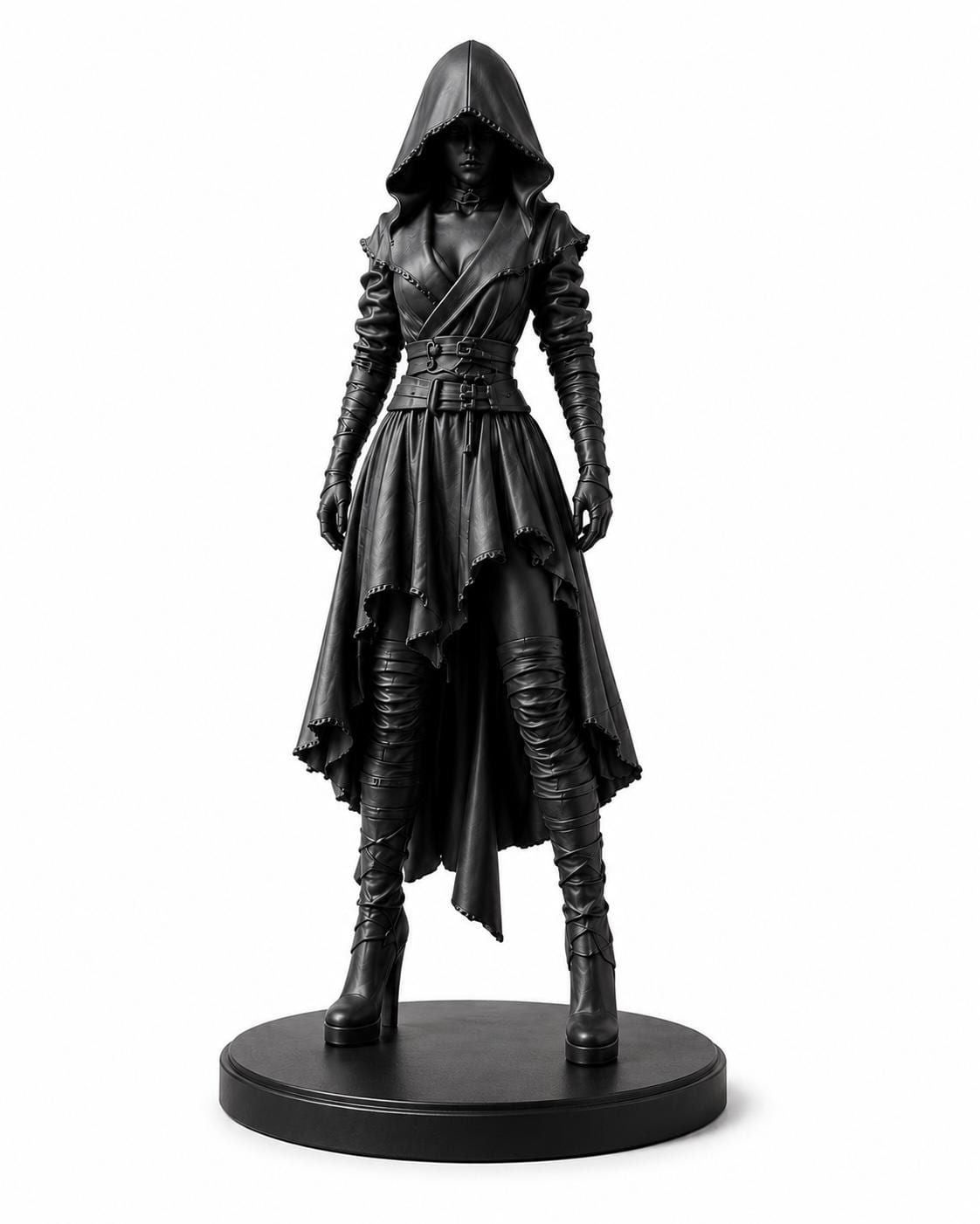 Dark Fantasy Assassin Statue, Elden Ring Inspired Collectible, Gothic RPG Decor