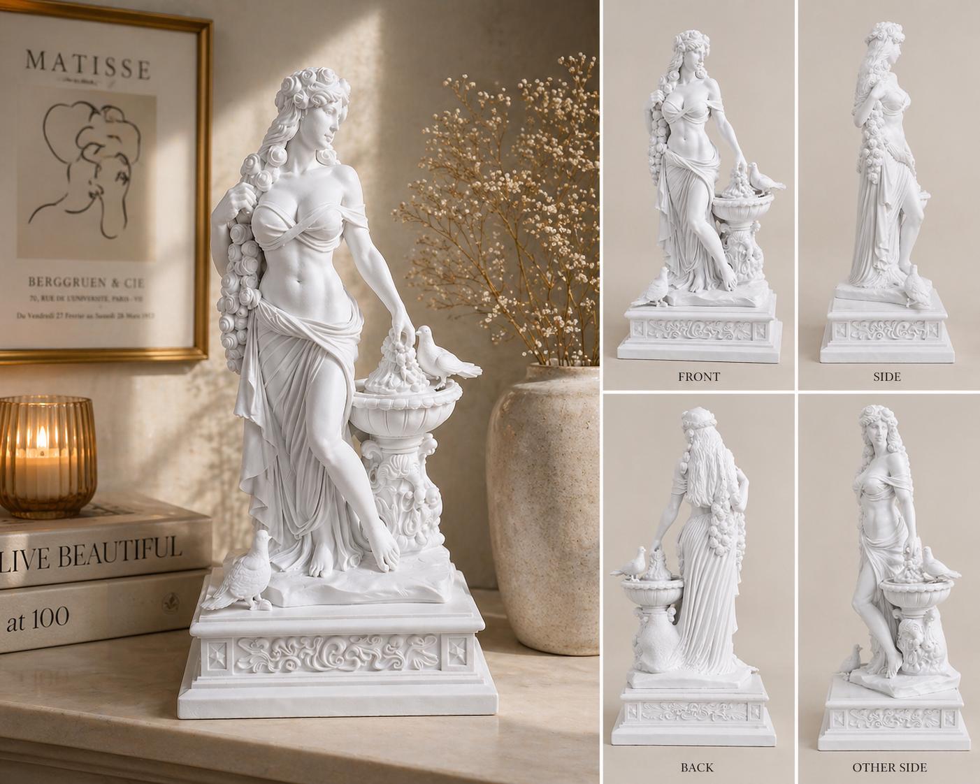 Goddess Statue, Aphrodite Sculpture, Feminine Classical Art