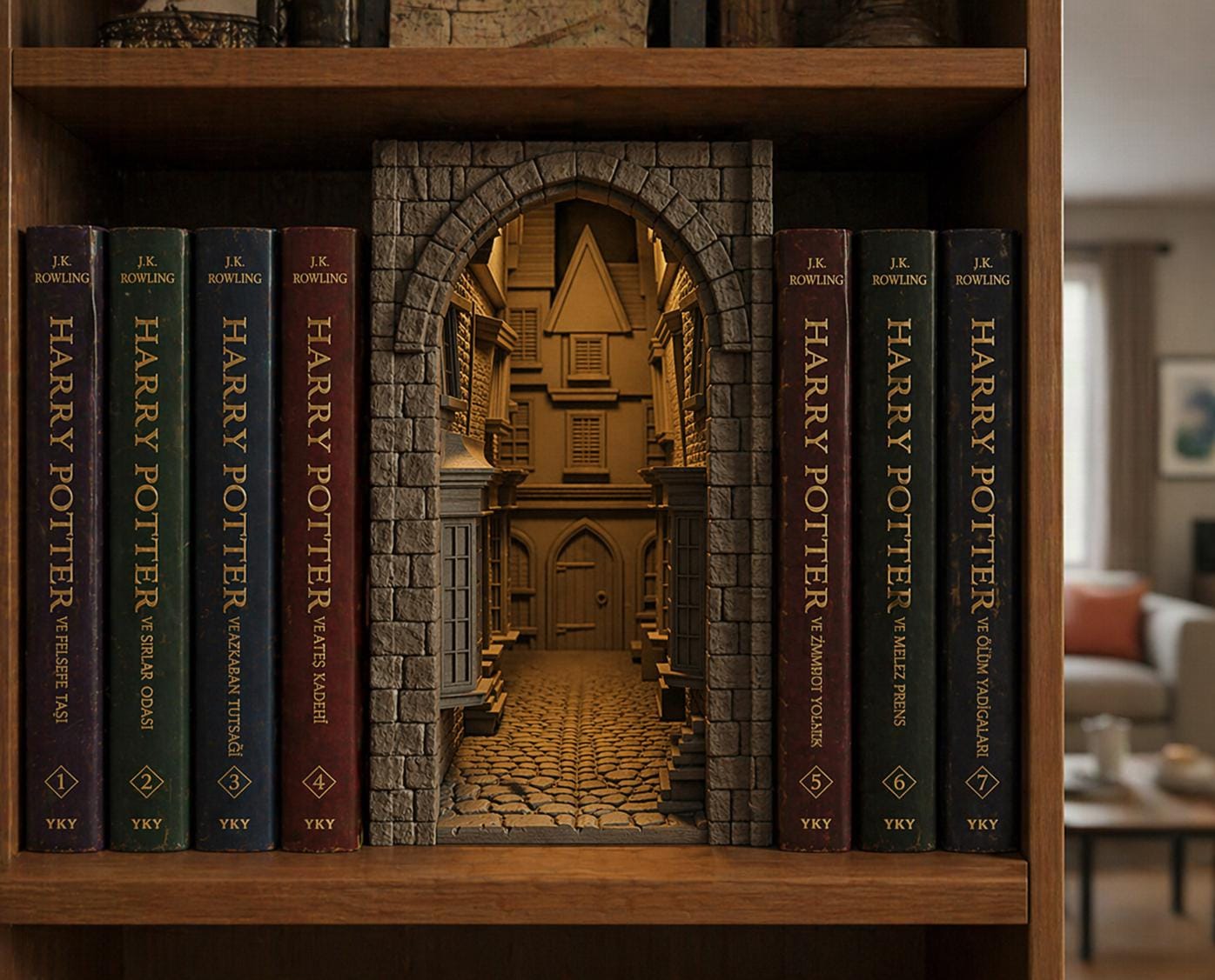 Wizard Alley Book Nook, Bookshelf Insert