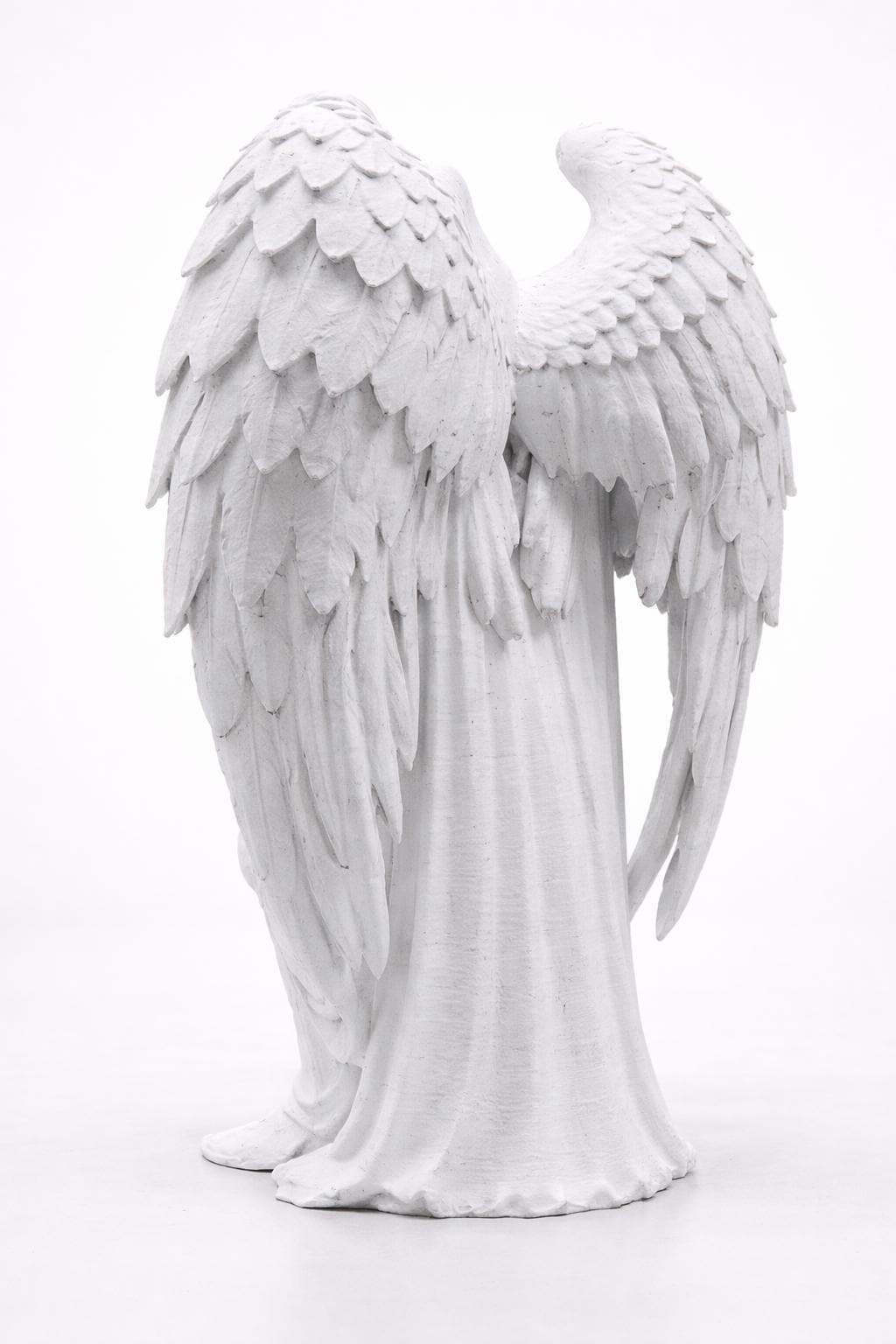 Guardian Angel Statue, Gothic Angel Decor, Dark Fantasy Sculpture, Winged Warrior Figure