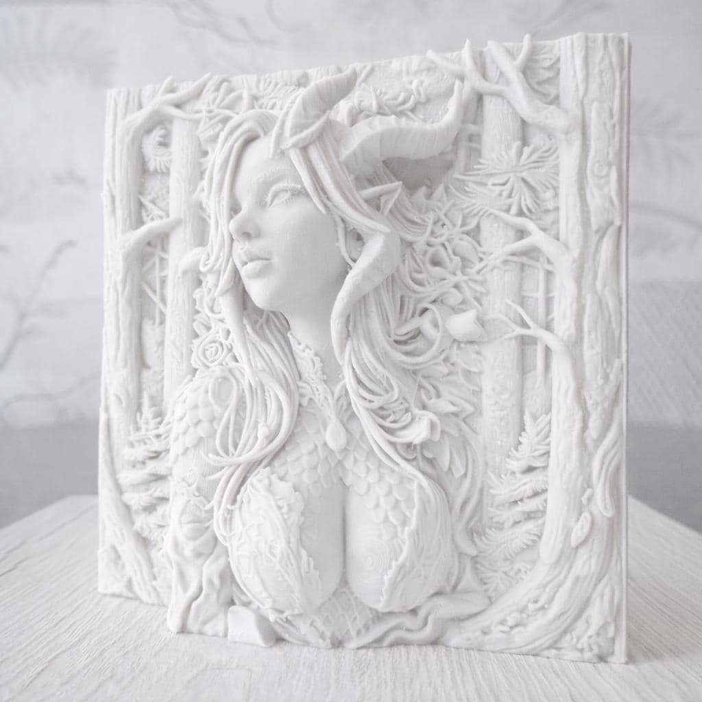 Forest Goddess Sculpture, Mythical Woman Figure, Nature Spirit Statue