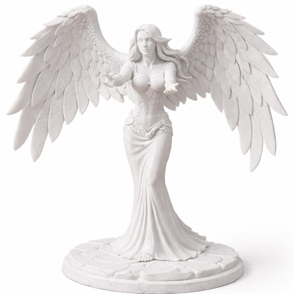 Heavenly Protector Angel Statue, Guardian Angel Decor, Memorial Gift