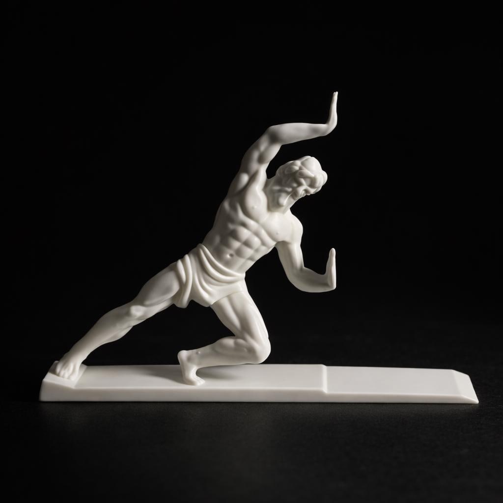 Greek Statue Bookend, Greek Myth Minimalist Shelf Decor, Modern Bookshelf Organizer