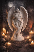 Gothic Angel Statue, Dark Fantasy Sculpture