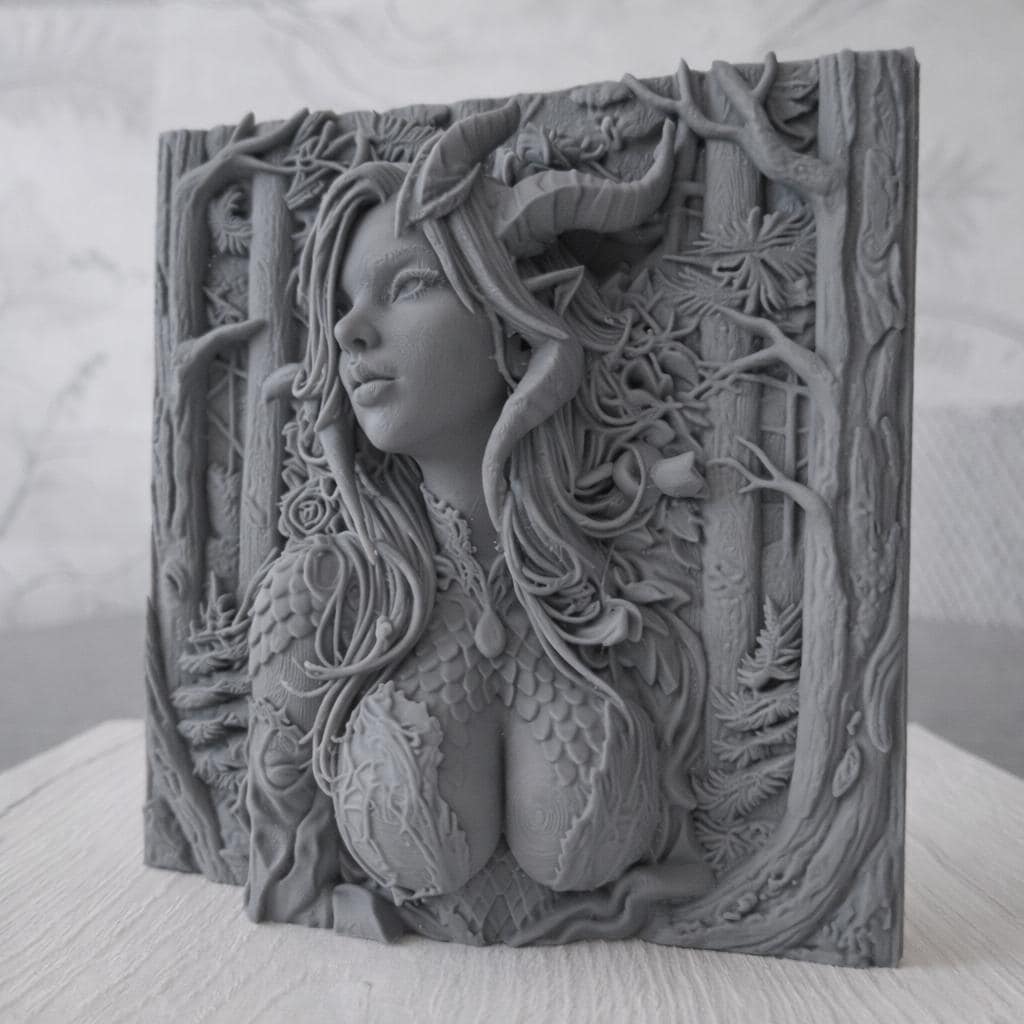 Forest Goddess Sculpture, Mythical Woman Figure, Nature Spirit Statue