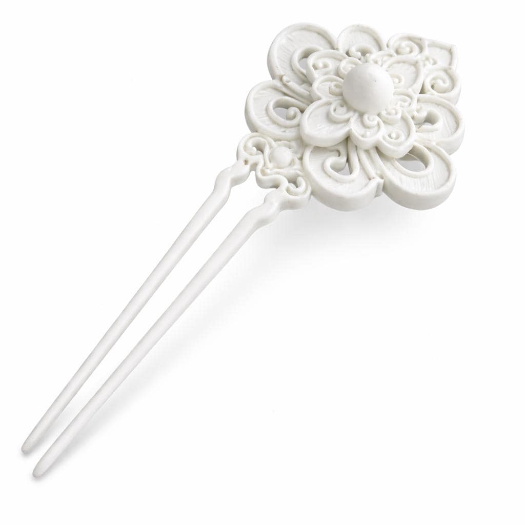 Chinese Hairpin Floral Hair Stick, Elegant Bun Pin, Minimalist Hair Accessory