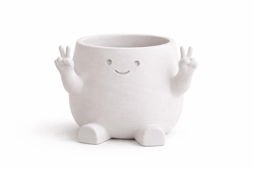 Peace & Peekaboo Planter Pot, Succulent Planters, Joyful Home Decor