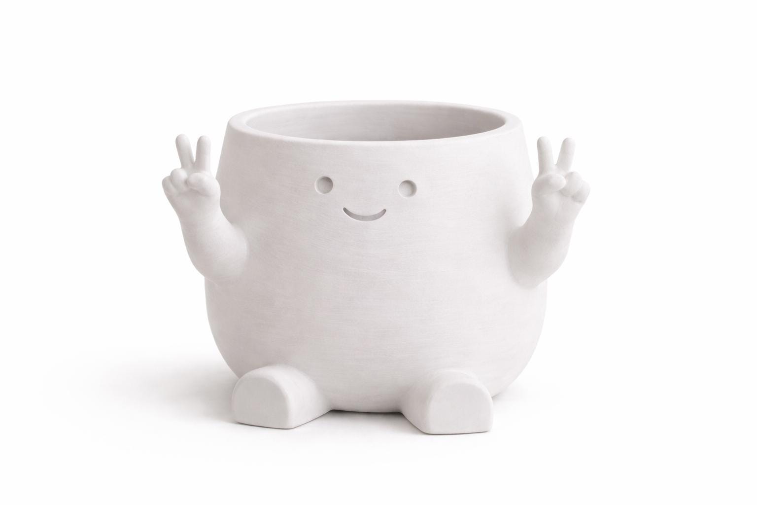 Peace & Peekaboo Planter Pot, Succulent Planters, Joyful Home Decor