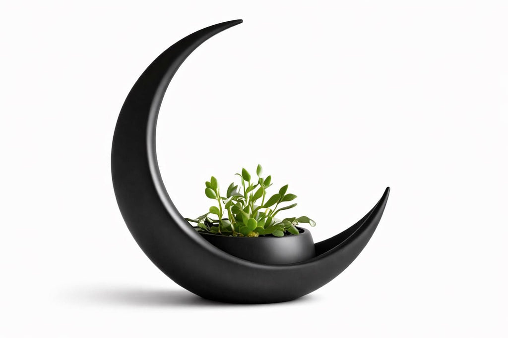 Crescent Moon Planter, Succulent Holder