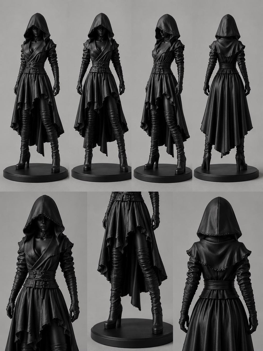 Dark Fantasy Assassin Statue, Elden Ring Inspired Collectible, Gothic RPG Decor