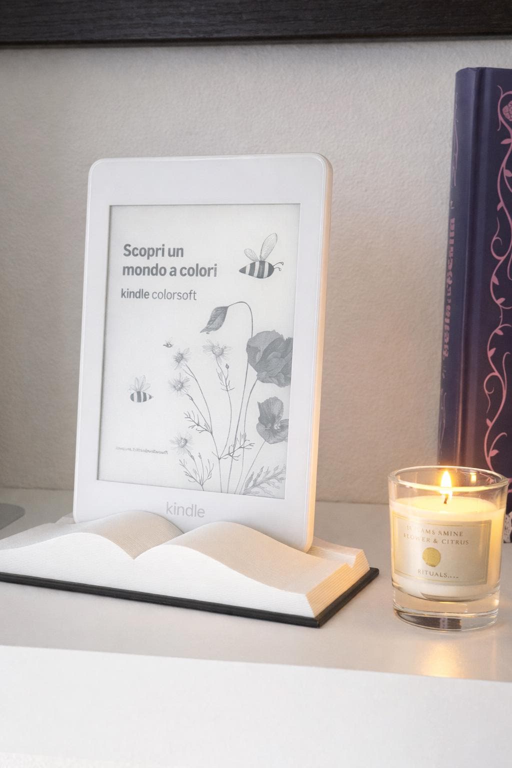 E-Reader Stand, Book Design, Kindle Holder, Book Lover Accessory