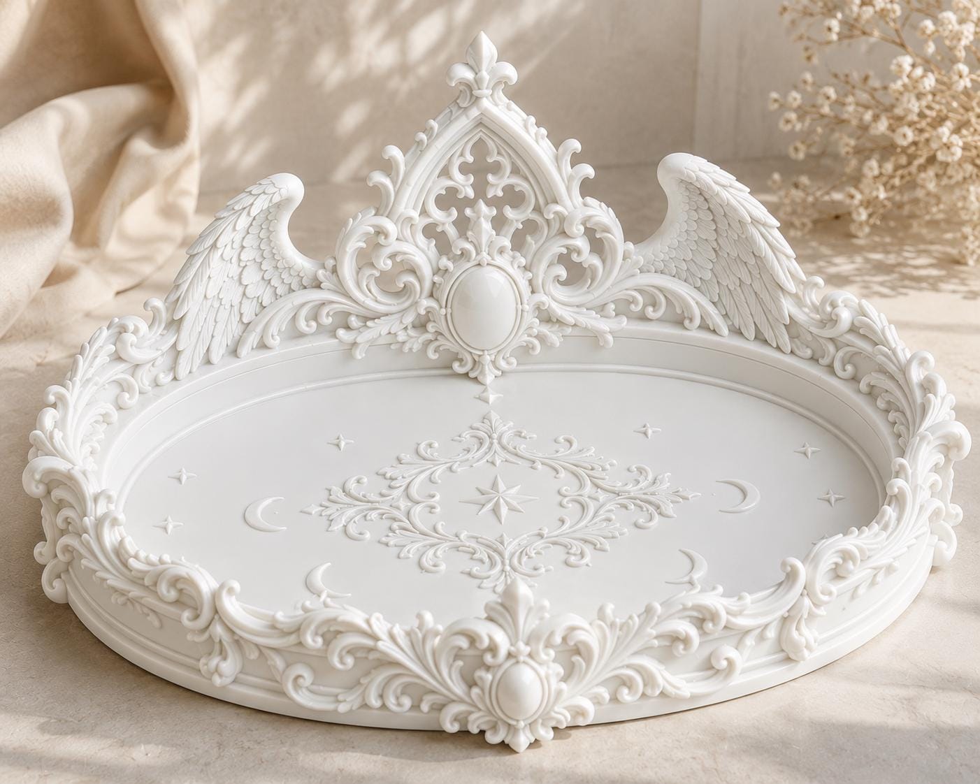 Gothic Altar Bowl, Crystal Holder, Witchy Home Decor, Key Organizer