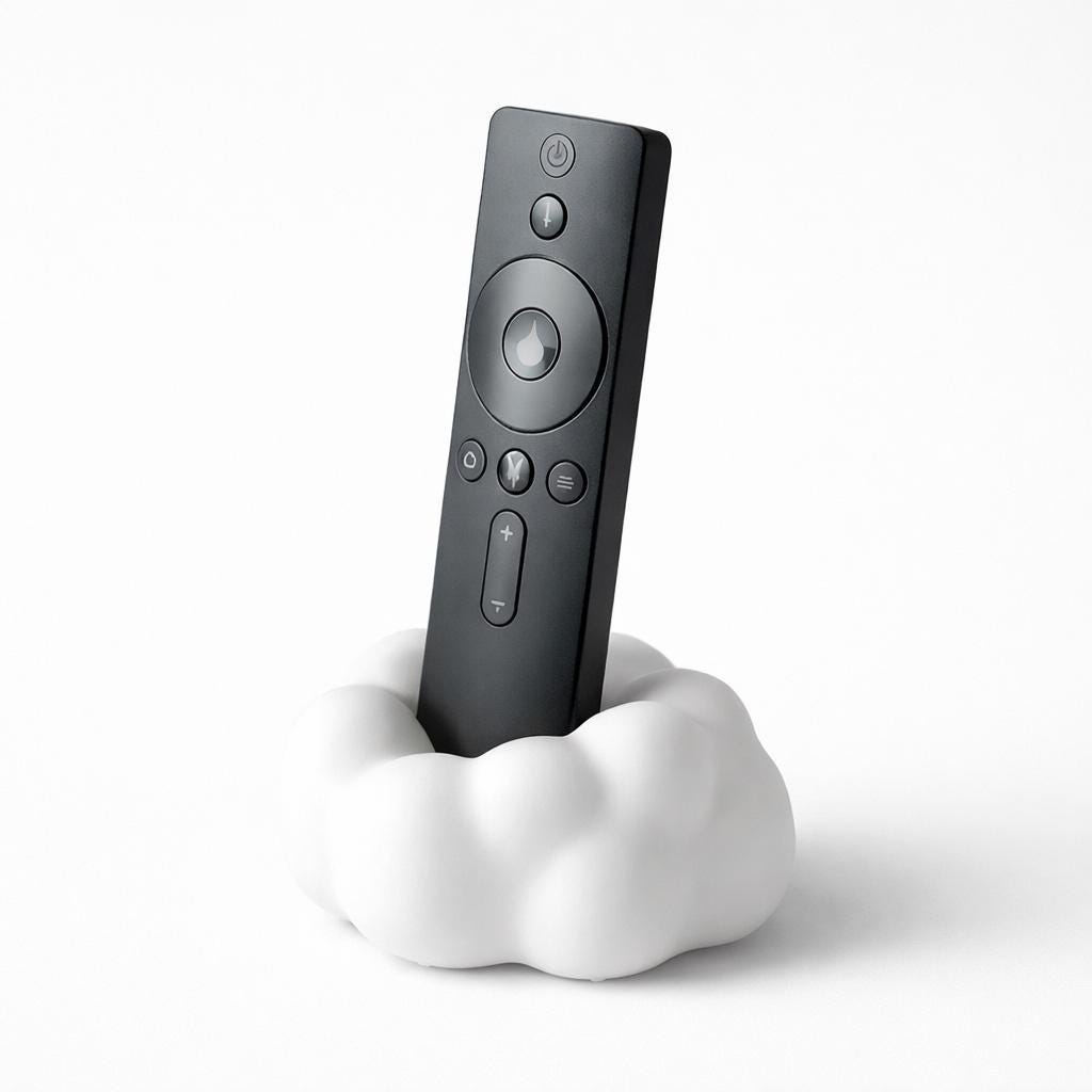 Cloud Remote Holder, Minimalist Desk Decor, TV Remote Organizer, Modern Living Room Storage