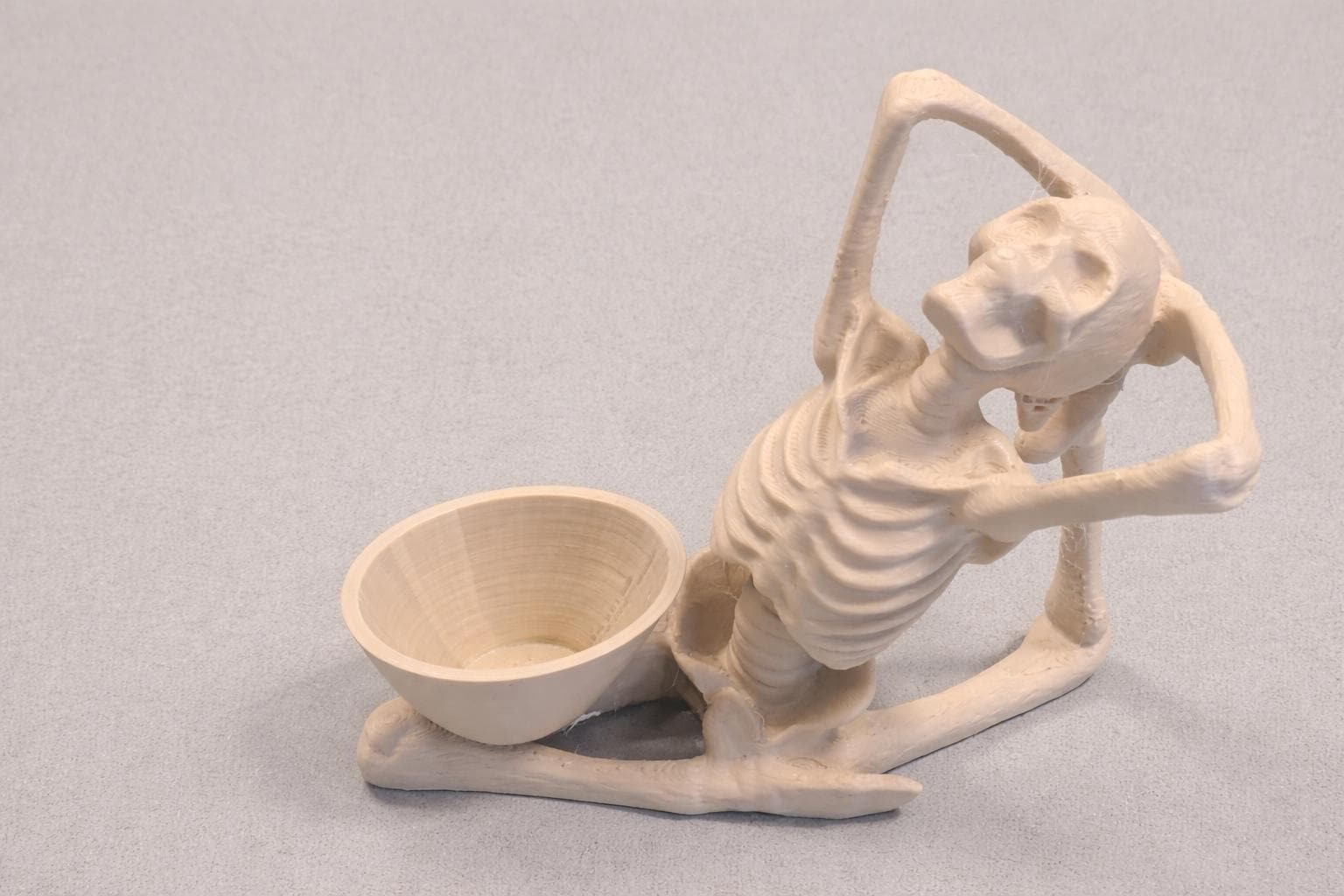 Yoga Skeleton Air Plant Holder, Meditating Skull Planters, Gothic Boho Decor