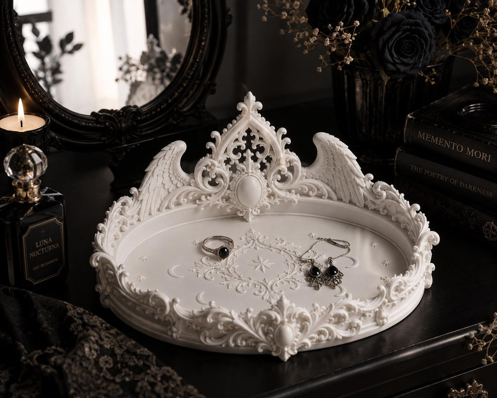 Gothic Altar Bowl, Crystal Holder, Witchy Home Decor, Key Organizer