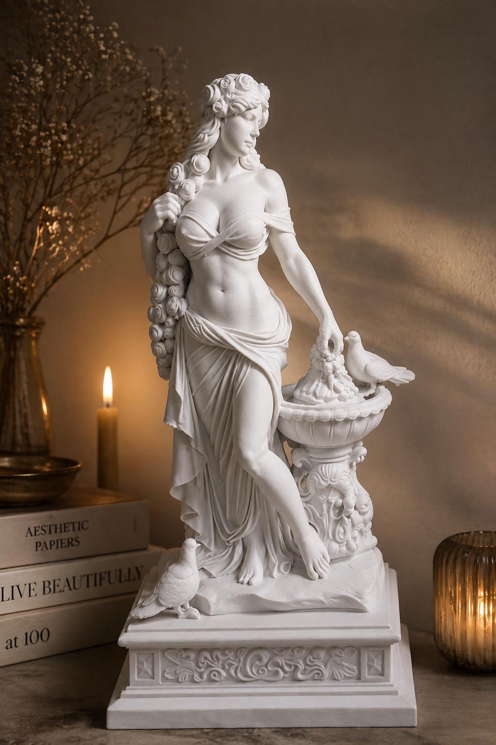 Goddess Statue, Aphrodite Sculpture, Feminine Classical Art