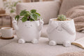 Peace & Peekaboo Planter Pot, Succulent Planters, Joyful Home Decor