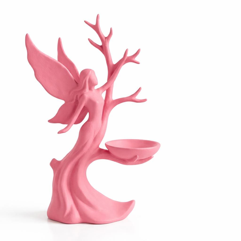 Fairy Tree Jewelry Organizer, Necklace Holder Stand, Ring Tray, Vanity Decor