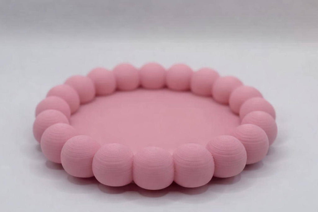 Beaded Jewelry Tray, Modern Vanity Organizer, Minimalist Trinket Dish