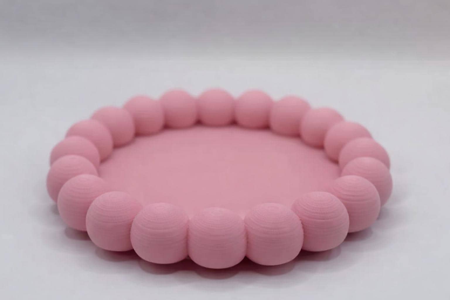 Beaded Jewelry Tray, Modern Vanity Organizer, Minimalist Trinket Dish
