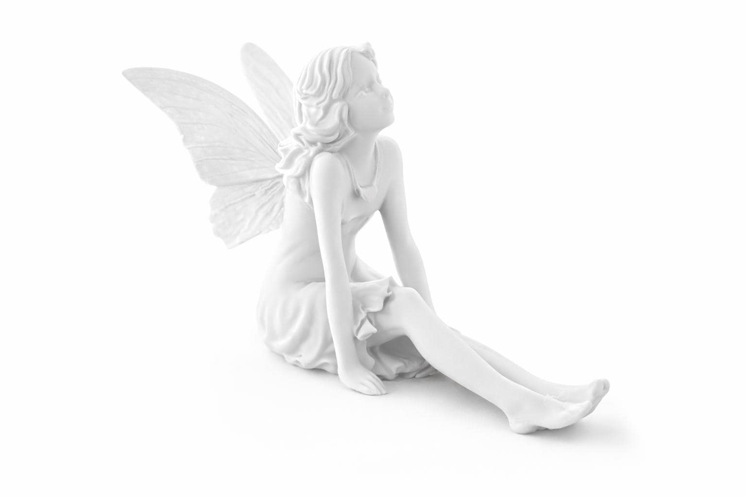 Fairy Garden Statue, Mossy Base, Enchanted Terrarium Decor, Cottagecore Figurine