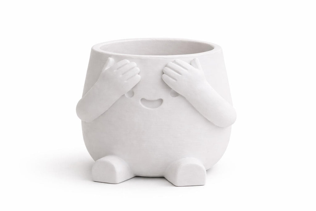 Peace & Peekaboo Planter Pot, Succulent Planters, Joyful Home Decor