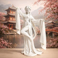 Water Sleeve Dance, Elegant Chinese Goddess Statue, Anime Inspired Sculpture, Zen Decor