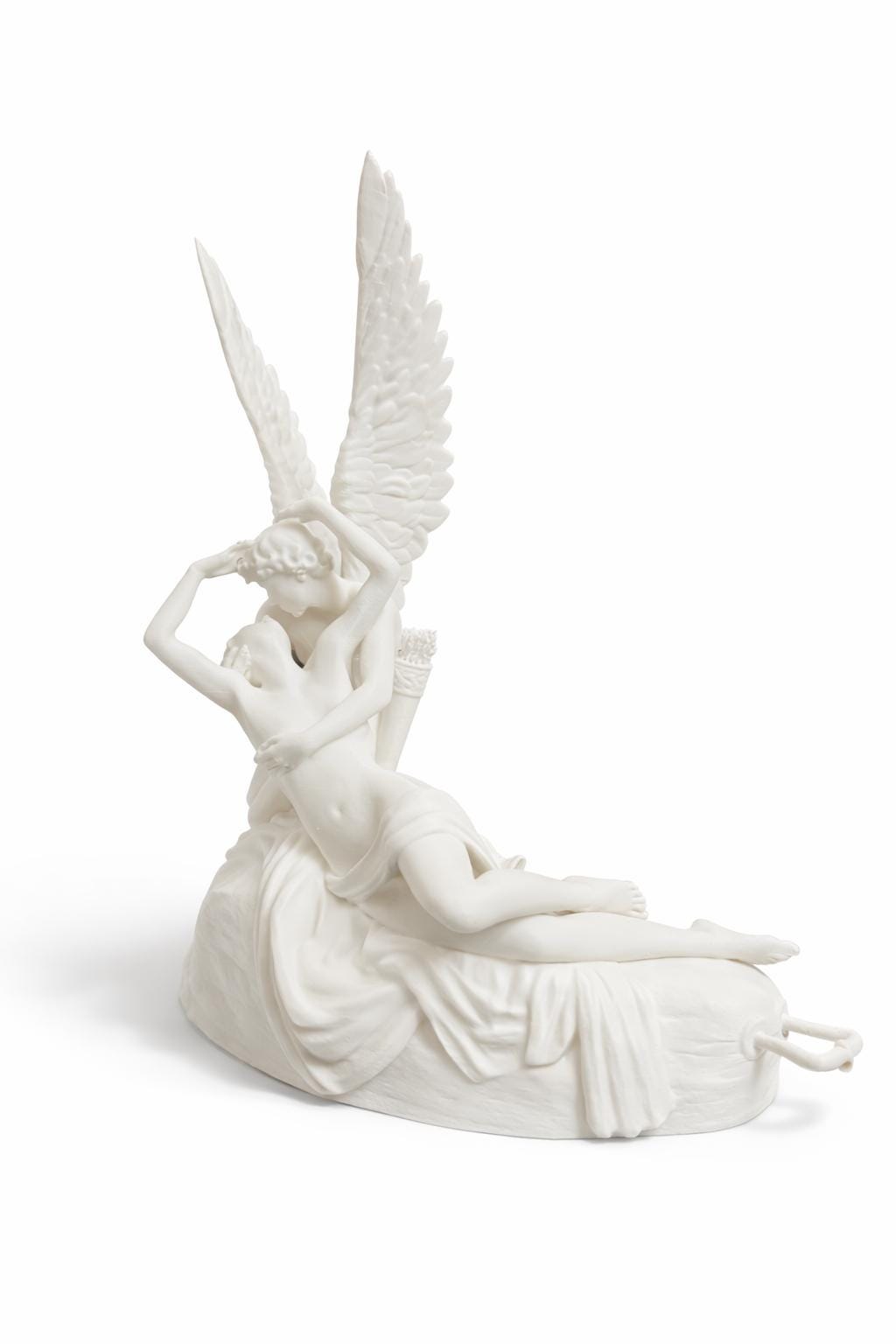 Cupid and Psyche Sculpture, Romantic Angelic Figure, Mythology Decor