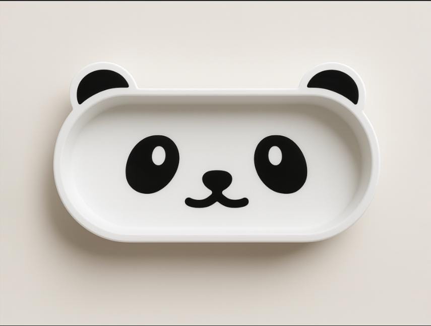 Y2K Panda Glasses Holder – Desk & Nightstand Organizer - Panda Eyeglass Stand — photo 5