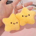 Y2K Plush Yellow Star Keychain – Kawaii Star Bag Charm