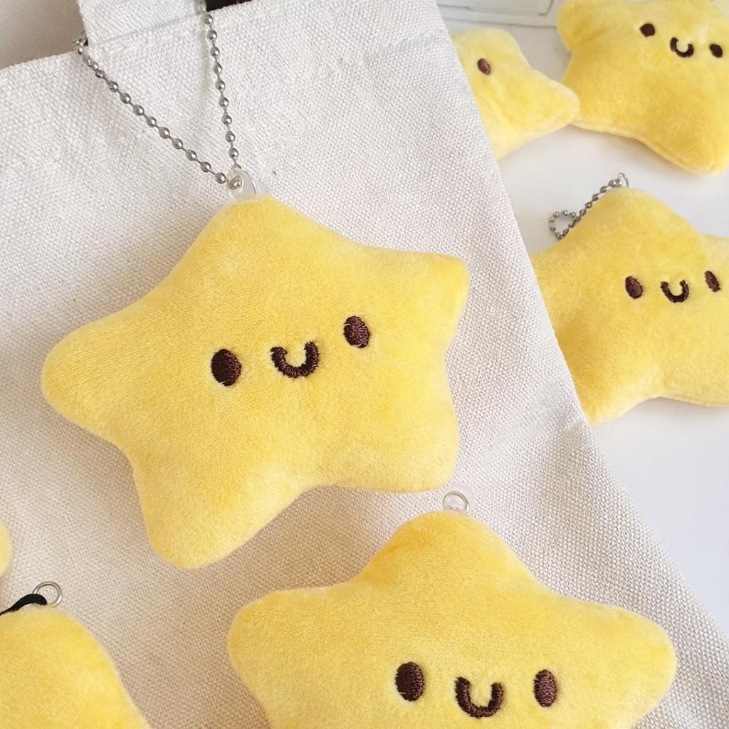Y2K Plush Yellow Star Keychain – Kawaii Star Bag Charm — photo 4