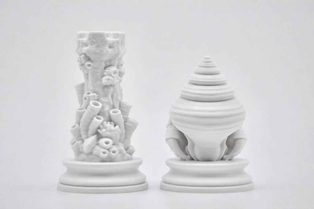 Ocean Mythology Chess Set  – Poseidon Inspired Fantasy Collector Pieces (Black/White), No Board Included — photo 6