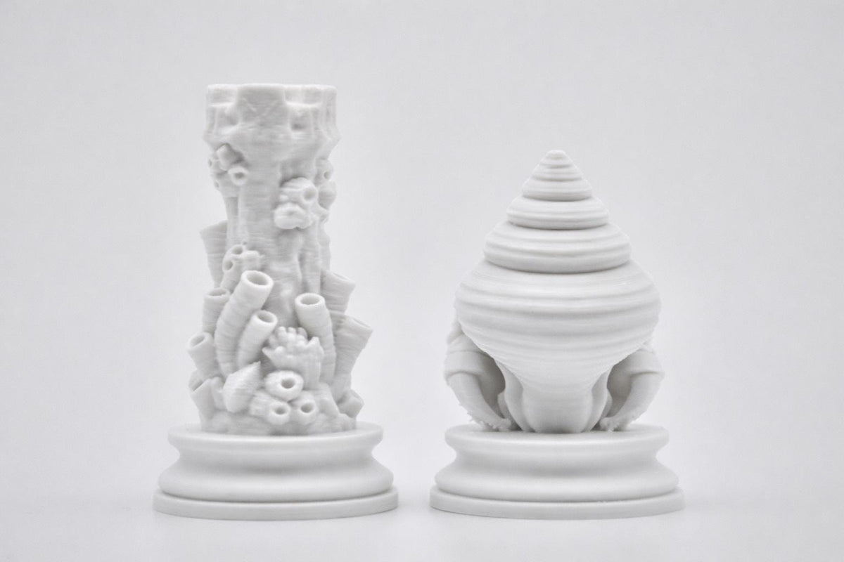 Ocean Mythology Chess Set  – Poseidon Inspired Fantasy Collector Pieces (Black/White), No Board Included — photo 6