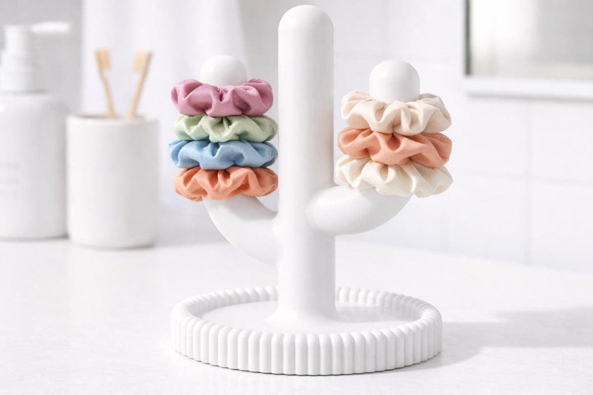 Cactus Scrunchie Holder | Hair Tie Organizer Stand, Vanity Display — photo 2