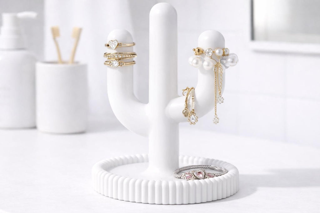 Cactus Scrunchie Holder | Hair Tie Organizer Stand, Vanity Display — photo 3