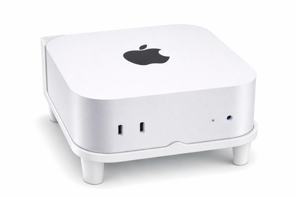 Mac Mini M4 Stand, Top Access Power Button, Elevated Desk Riser, Organizer — photo 2
