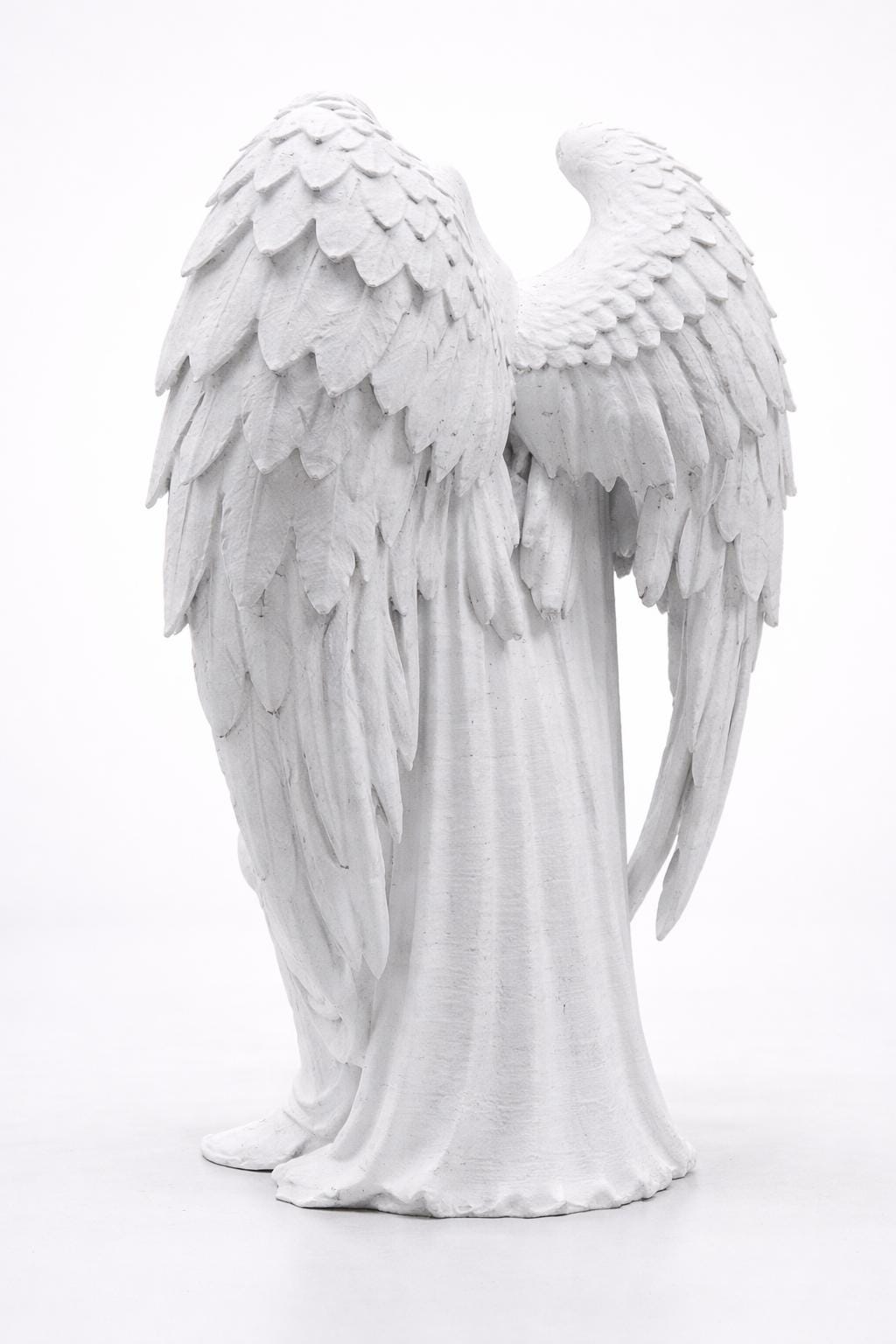 Guardian Angel Statue, Gothic Angel Decor, Dark Fantasy Sculpture, Winged Warrior Figure — photo 5