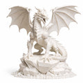 Dragon Statue, Fantasy Gothic Mythical Creature Sculpture — photo 4