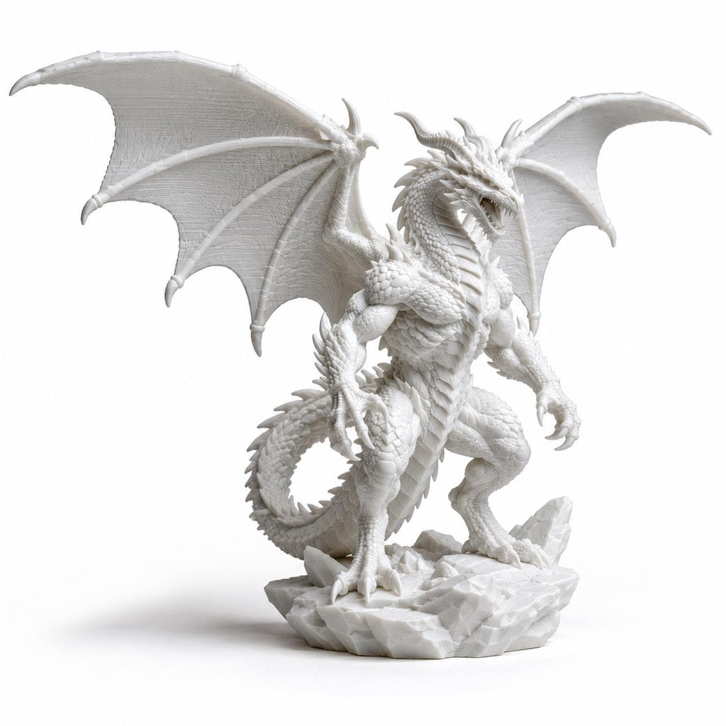 Dragon Statue, Fantasy Gothic Mythical Creature Sculpture — photo 3