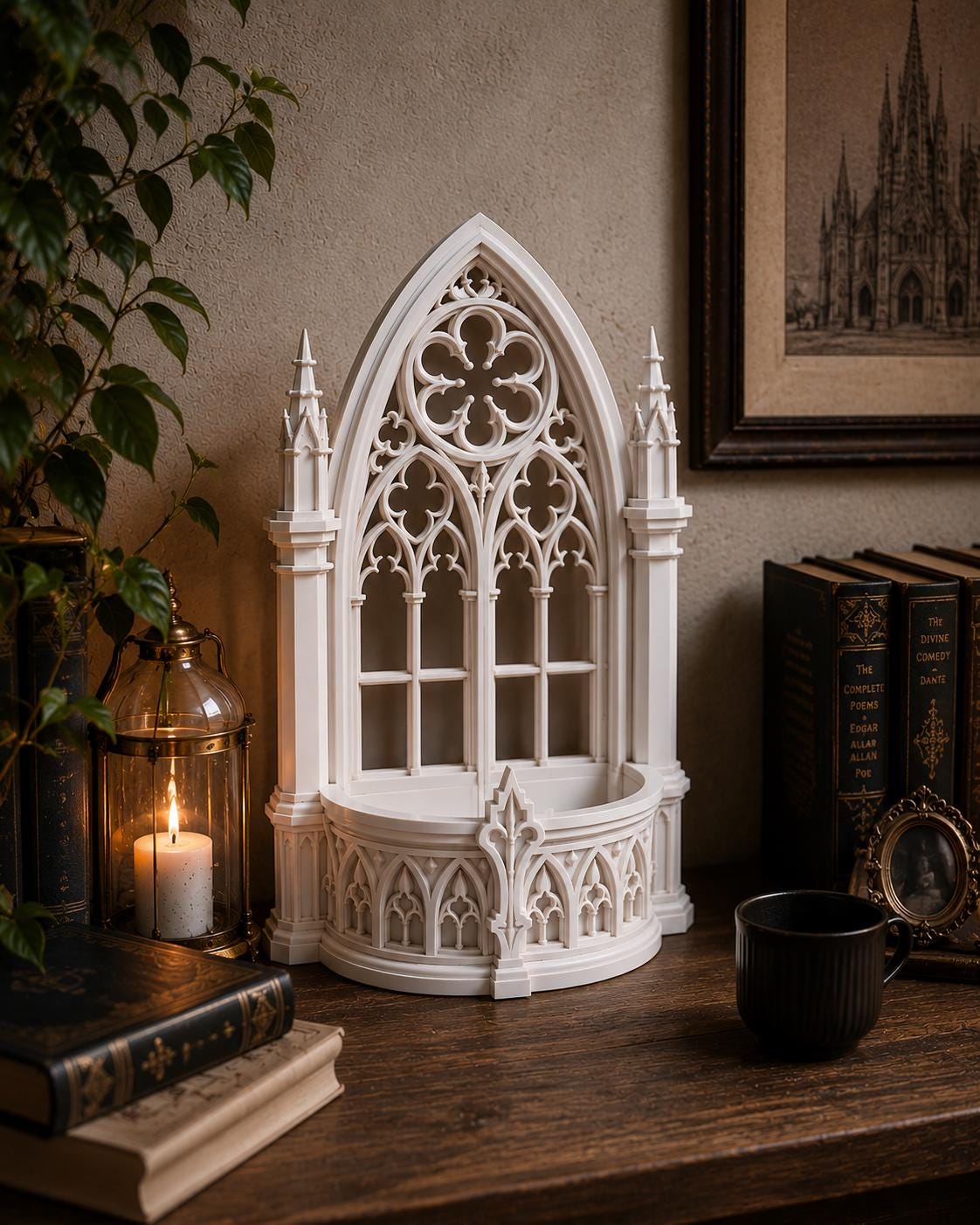 Gothic Altar Bowl, Crystal Holder, Planter, Witchy Home Decor, Key Organizer — photo 3