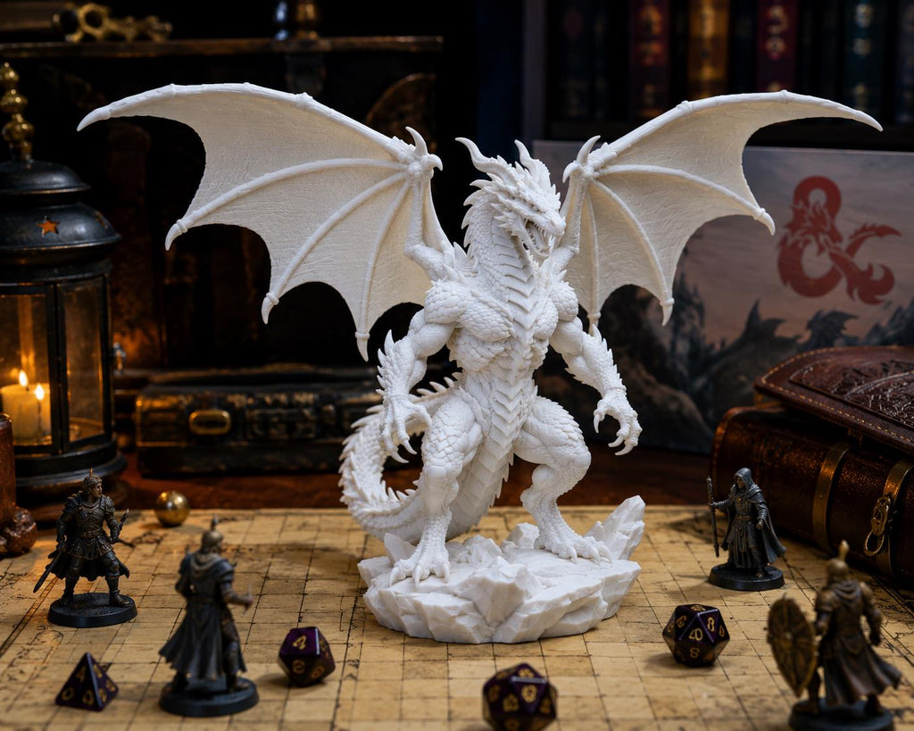 Dragon Statue, Fantasy Gothic Mythical Creature Sculpture — photo 2
