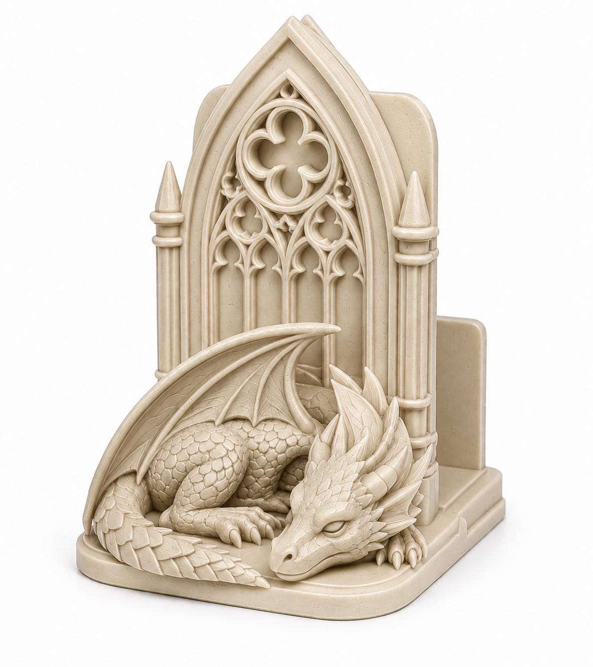 Gothic Dragon Bookmark Holder, Dark Academia Bookshelf Decor, Fantasy Reader Accessory — photo 7