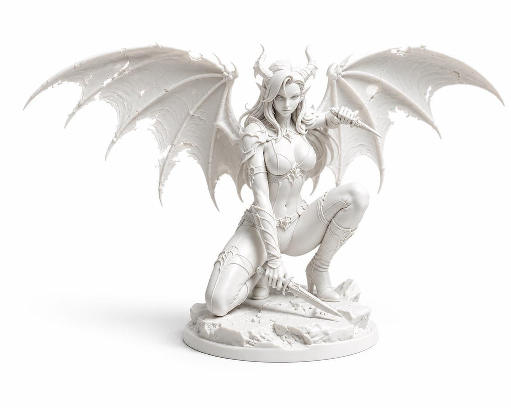 Gothic Demon Statue, Dark Fantasy Sculpture — photo 4
