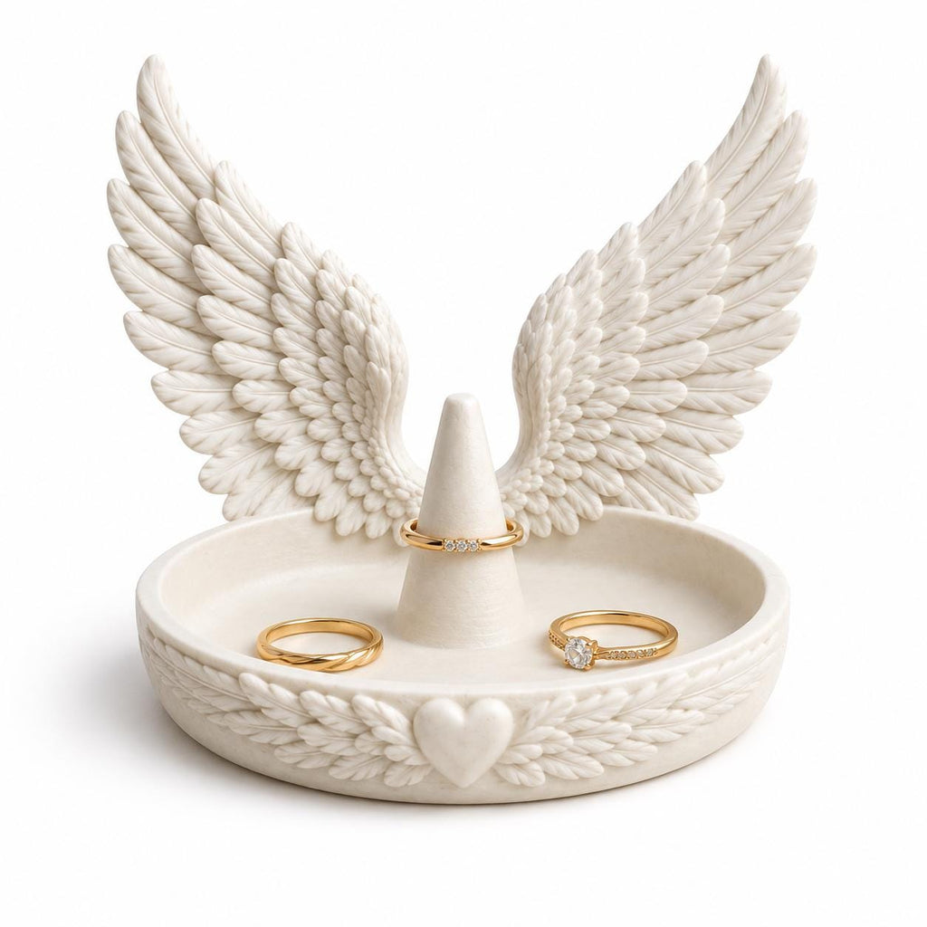 Angel Wing Ring Dish, Jewelry Holder Tray, Guardian Angel Decor — photo 4