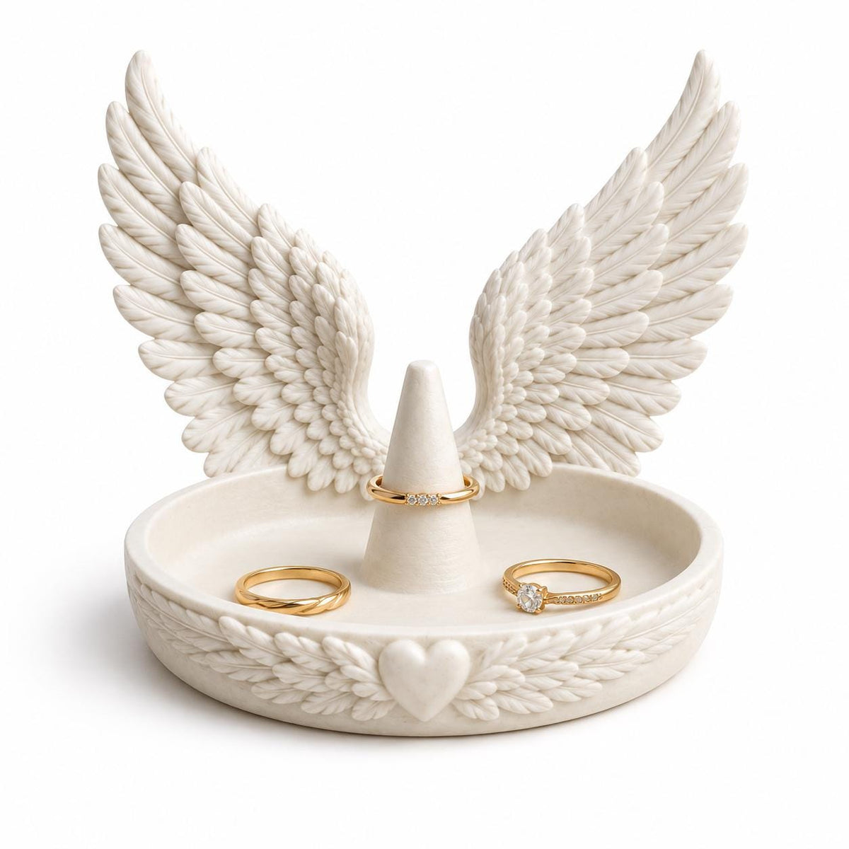 Angel Wing Ring Dish, Jewelry Holder Tray, Guardian Angel Decor — photo 4