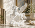 Majestic Pegasus Statue, Mythical Horse Sculpture, Greek Mythology Decor, Celestial Shelf Accent