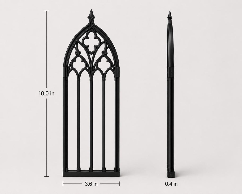 Gothic Cathedral Window Trellis Planter, Victorian Climbing Plant Pot — photo 3